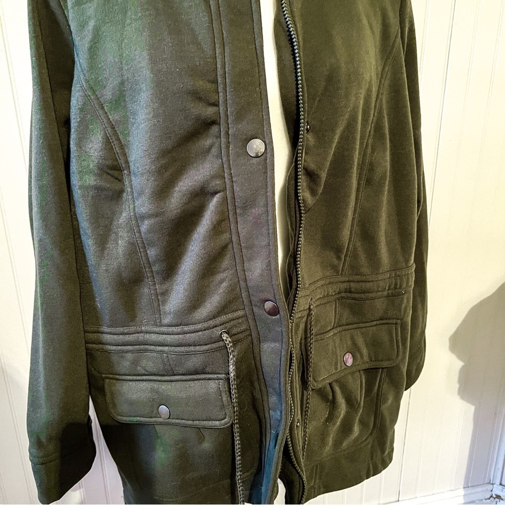 New Look Hooded Fleece Utility Jacket - Picture 2 of 4